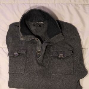 Banana Republic Men's L Charcoal Sweater [Stain]